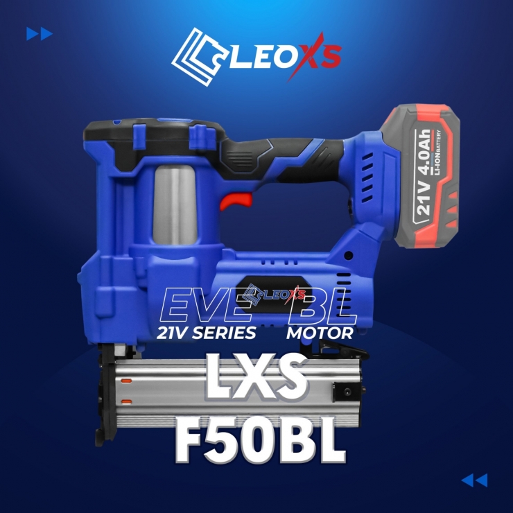 Máy bắn đinh dùng Pin 21V LEOxs LXS-F50BL Brushless ( đinh thẳng & đinh U )
