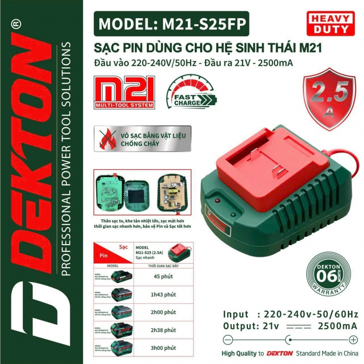COMBO máy bắt vít chuyên bắn TÔN GỖ  DEKTON M21-CV230N chính hãng giá rẻ