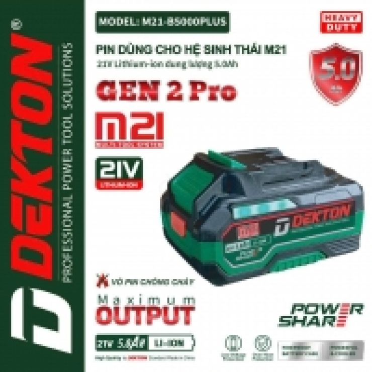 Máy cắt nhôm Pin 21V Dekton M21-CN210PLUS