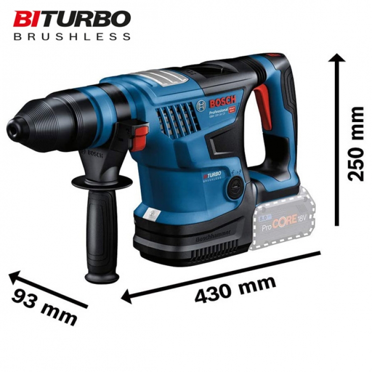 Máy khoan động lực Bosch GBH 18V-34 CF Professional ( chưa Pin & Sạc )