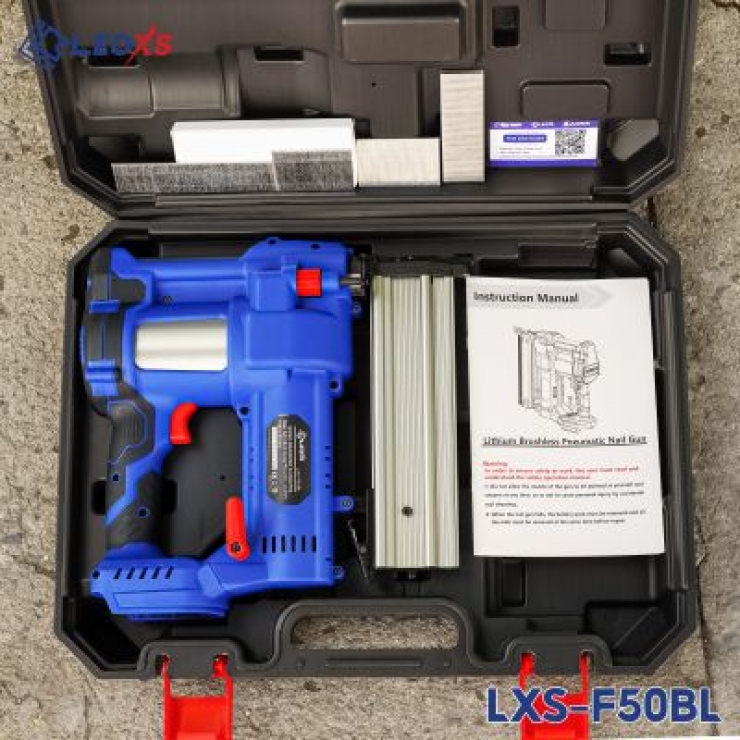 Máy bắn đinh dùng Pin 21V LEOxs LXS-F50BL Brushless ( đinh thẳng & đinh U )