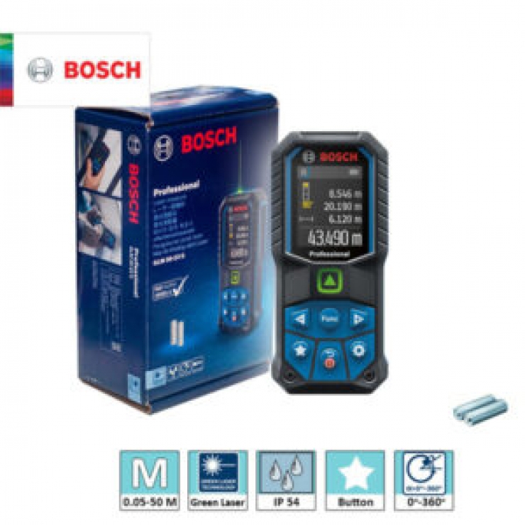 Máy đo khoảng cách Laser 50m Bosch GLM 50-23 G Professional ( tia xanh )