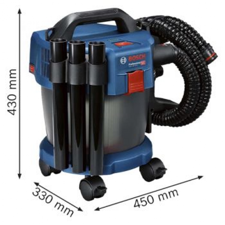 Máy hút bụi Pin 18V Bosch GAS 18V-10L ( chưa Pin & Sạc )