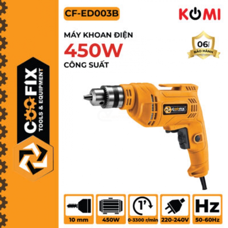 Máy khoan điện 10mm Coofix CF-003B 450W