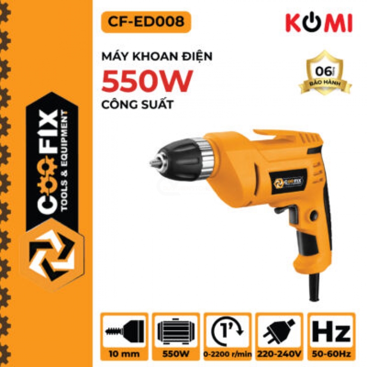 Máy khoan điện 10mm Coofix CF-008 550W