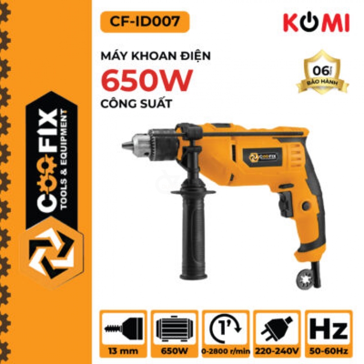 Máy khoan điện 13mm Coofix CF-ID007 650W