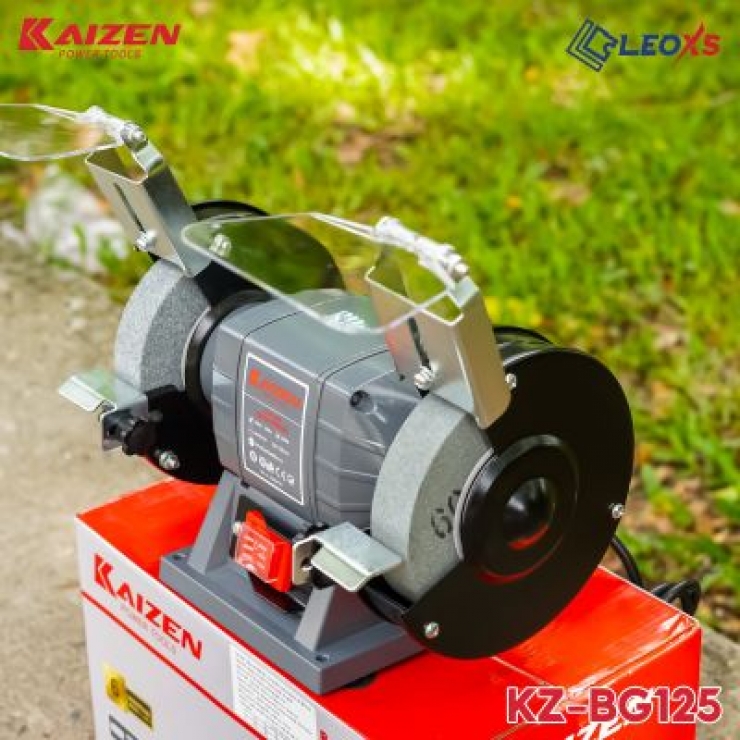 Máy mài 2 đá 200W Kaizen KZ-BG125 Ф125 x 25 x Ф32mm