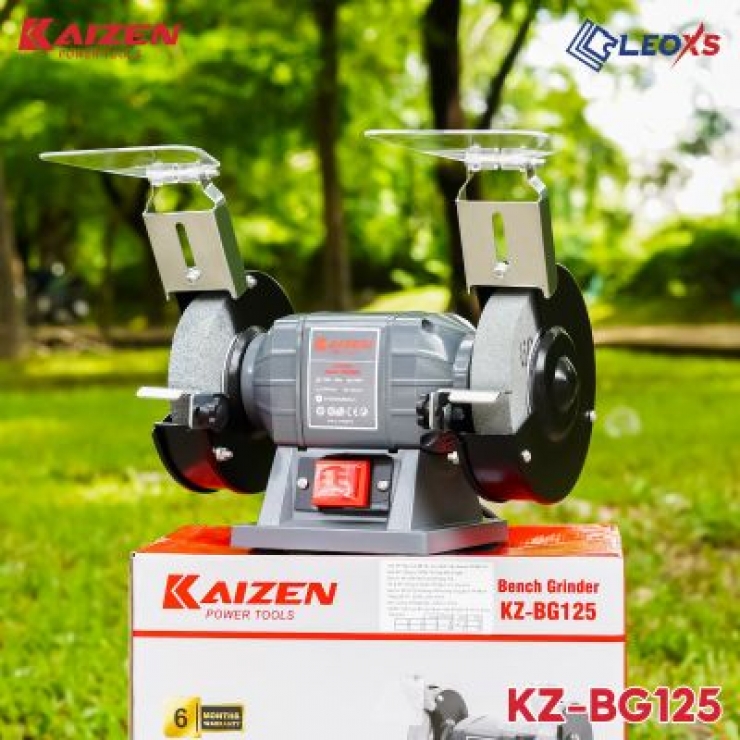 Máy mài 2 đá 200W Kaizen KZ-BG125 Ф125 x 25 x Ф32mm
