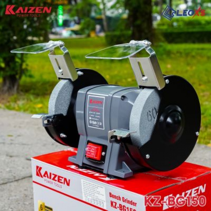 Máy mài 2 đá 250W KAIZEN KZ-BG150 Ф150 x 25 x Ф32mm