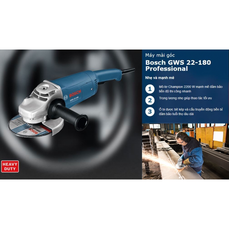 Máy mài góc 180mm Bosch GWS 22-180 2200W