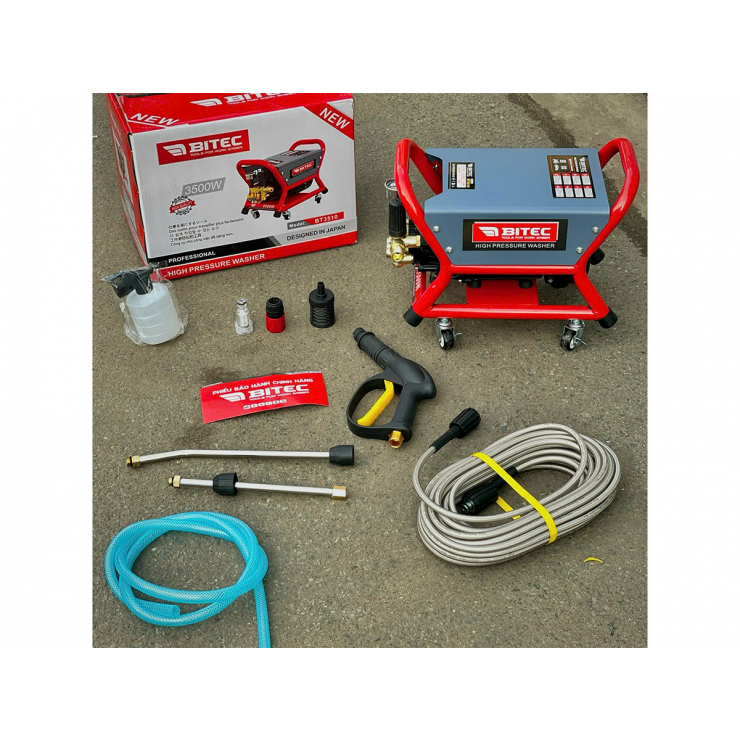 Máy rửa xe chỉnh áp 3500W Btec BT3510
