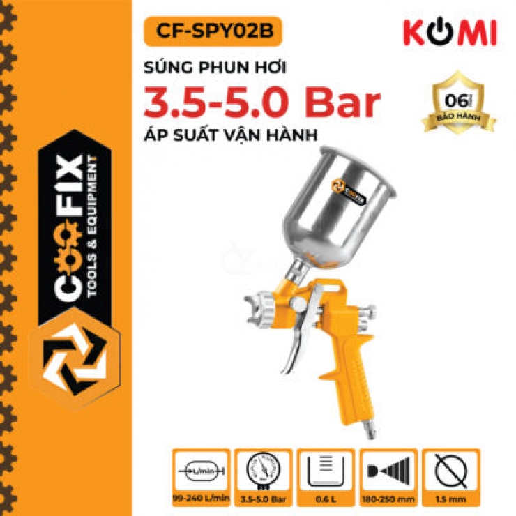 Súng phun sơn khí nén Coofix CF-SPY02B