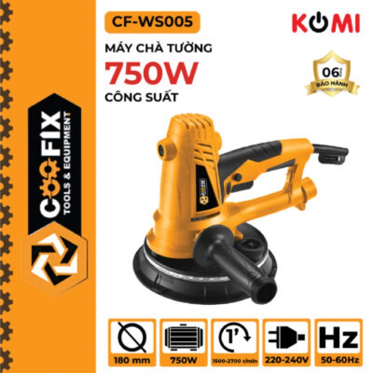 Máy chà tường 180mm Coofix CF-WS005 đèn LED