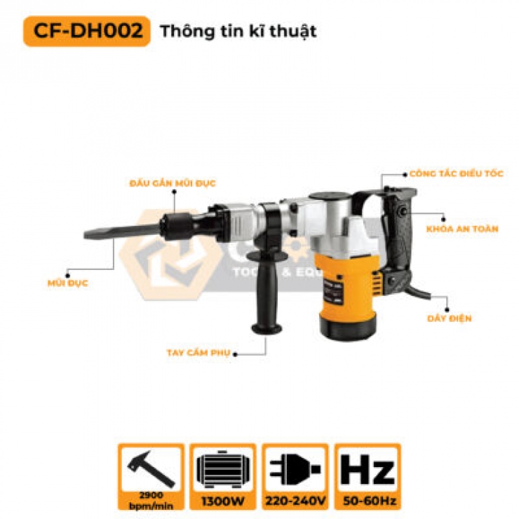 Máy Đục Bê Tông COOFIX CF-DH002 1300W