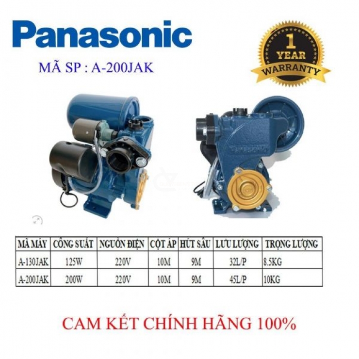 Máy bơm tăng áp 125W Panasonic A-130JAK