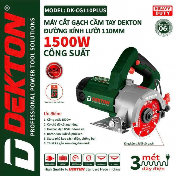 Máy Cưa Gỗ Dekton DK-CG18501