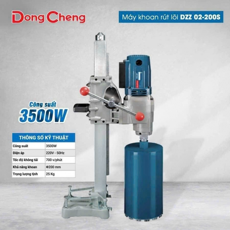 Máy Khoan Rút Lõi 90mm Cầm Tay DongCheng DZZ90