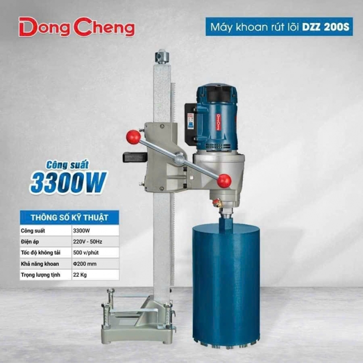 Máy Khoan Rút Lõi 90mm Cầm Tay DongCheng DZZ90