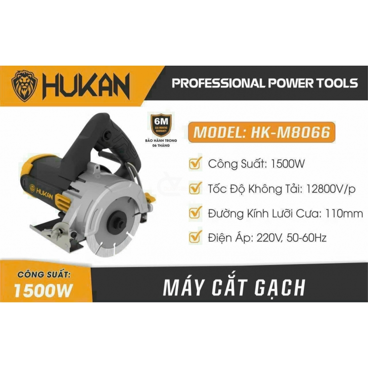 Máy cắt gạch Hukan HK-M8066 dùng lưỡi 110mm
