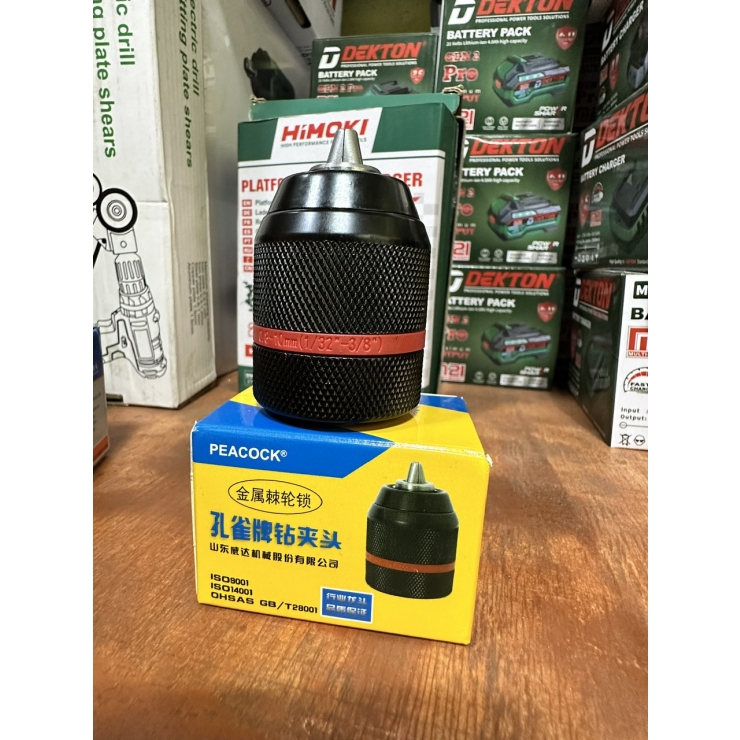 Đầu kẹp mũi khoan auto lock 0.8-10mm 3/8-24UNF và 2-13mm