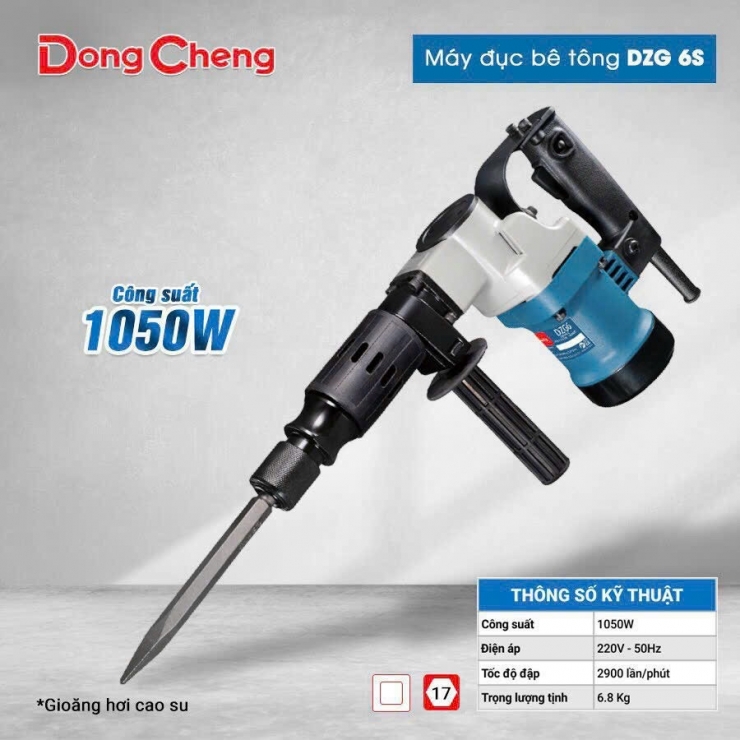 Máy Đục Bê Tông 17mm Dongcheng DZG 6S (1050w)