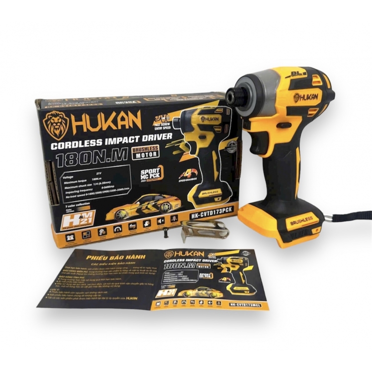 Thân chuyên vít Pin Hukan HK-CVTD173PCK 180Nm