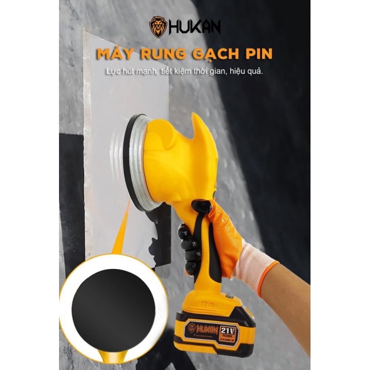 Thân Máy Rung Gạch Pin Hukan HK-TPK150PRP Hút Tự Động