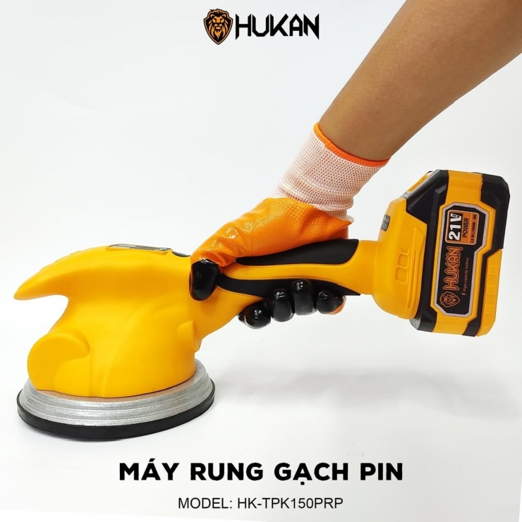 Thân Máy Rung Gạch Pin Hukan HK-TPK150PRP Hút Tự Động