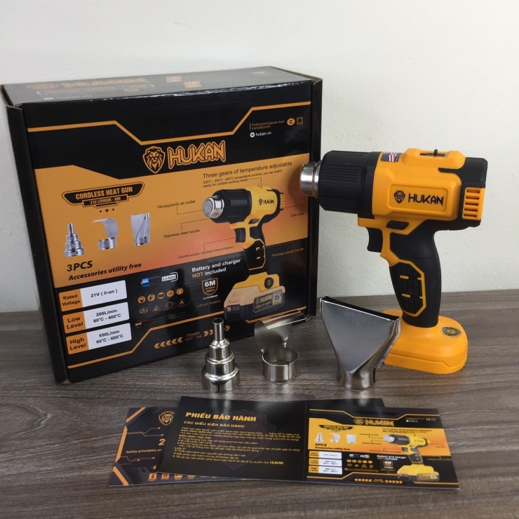 Thân Máy Khò Nhiệt Dùng Pin Hukan TMMT-358 ( Chưa Pin & Sạc )