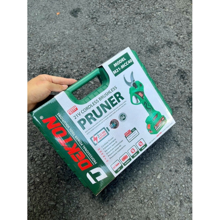 Kéo cắt cành 40mm Pin 21V Dekton M21-MCC40 Brushless