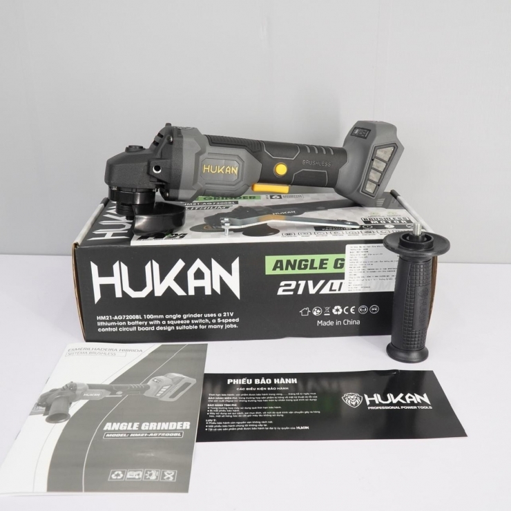 Thân Máy Mài Góc Pin Hukan HM21-AG7200BL ( Chưa Pin & Sạc )