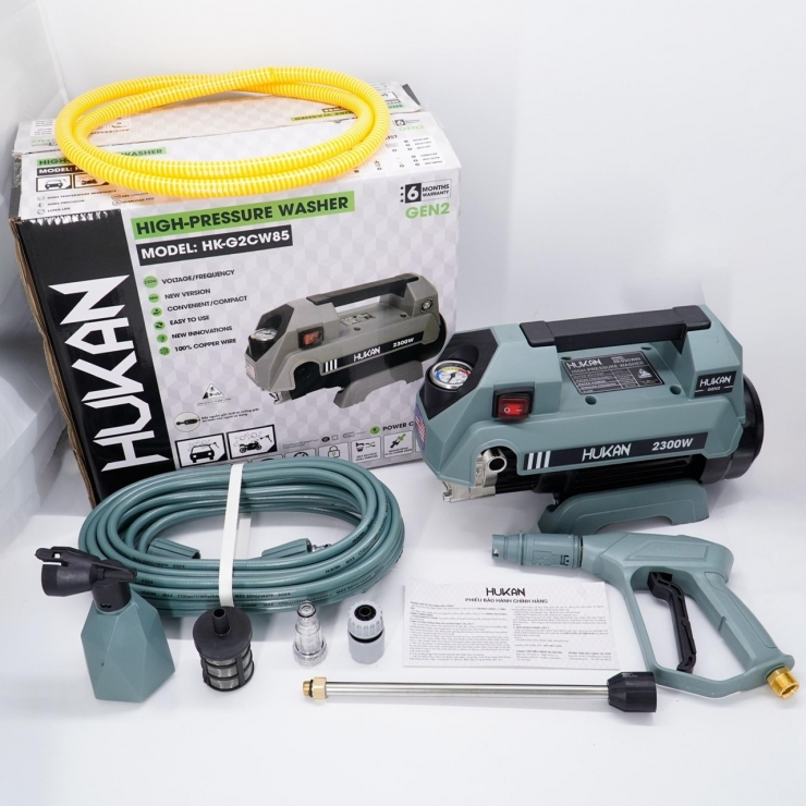 Máy Xịt Rửa Xe Áp Cao Hukan HK-HPW082 2200W
