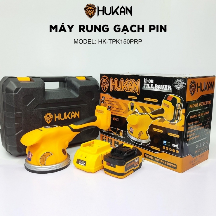 Thân Máy Rung Gạch Pin Hukan HK-TPK150PRP Hút Tự Động