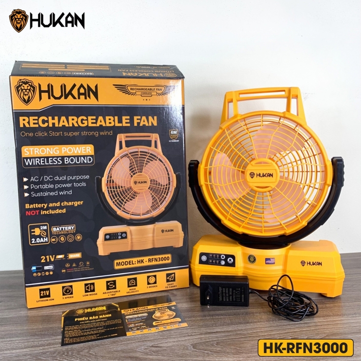 Thân Quạt Dùng Pin Hukan HK-RFN3000 ( Chưa Pin & Sạc )