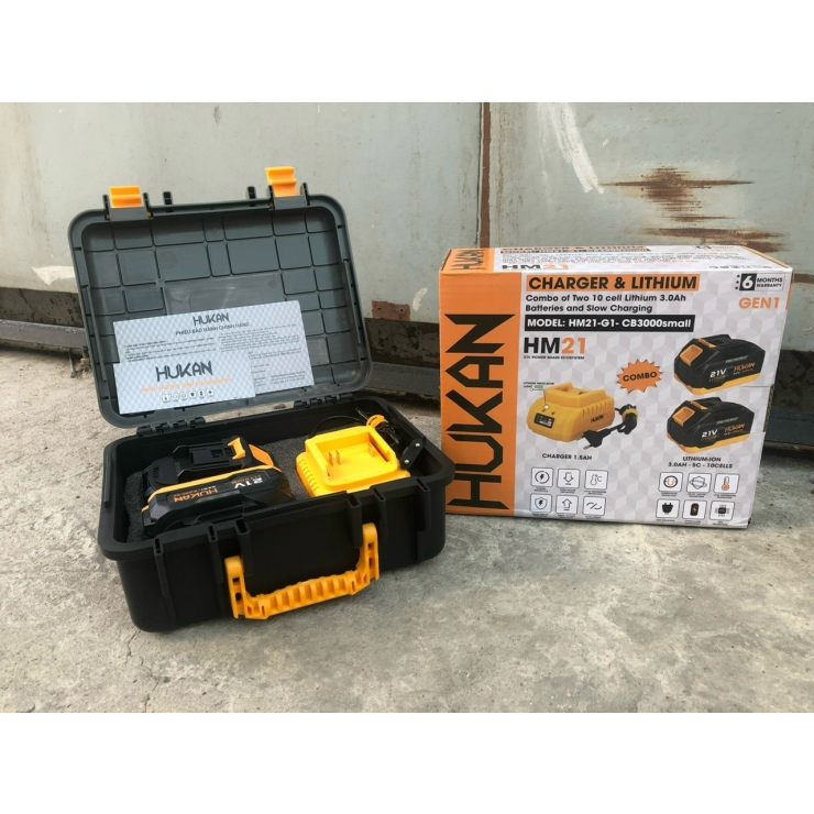 Pin Hukan HM21-G1-CB3000small ( Combo 2 Pin + Sạc + Thùng )