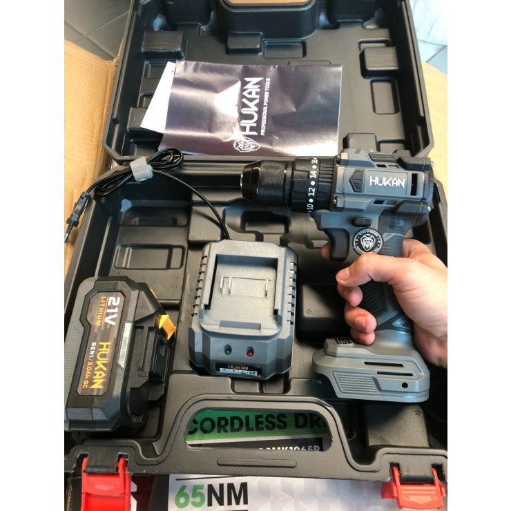 Combo máy khoan Pin 10mm Hukan HM21-G2MK1065P