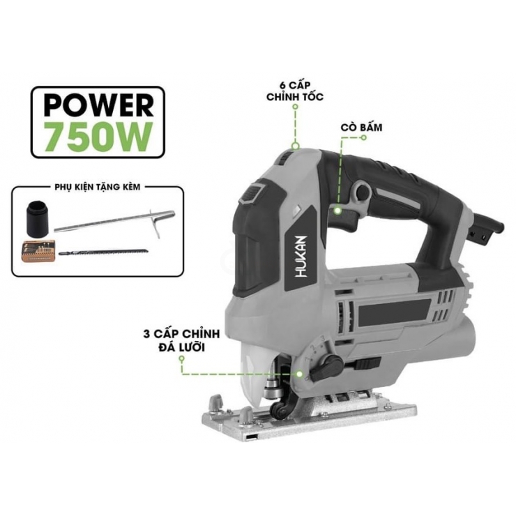 Máy cưa lọng 750W Hukan HK-JS750 