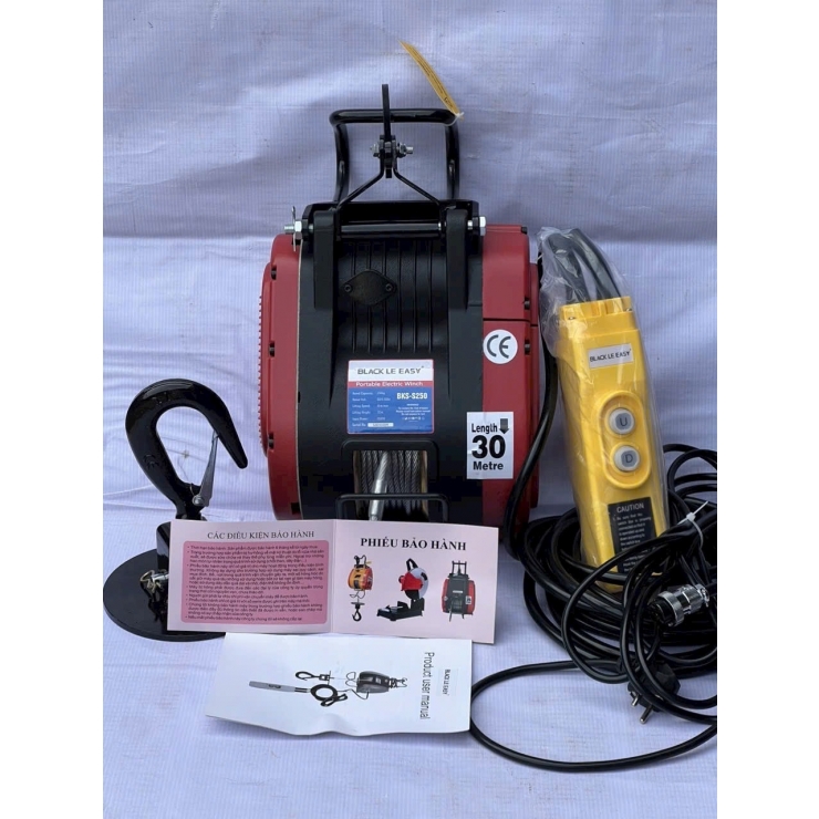 Máy tời treo 250kg Black Le easy BKS-S250  tốc nhanh
