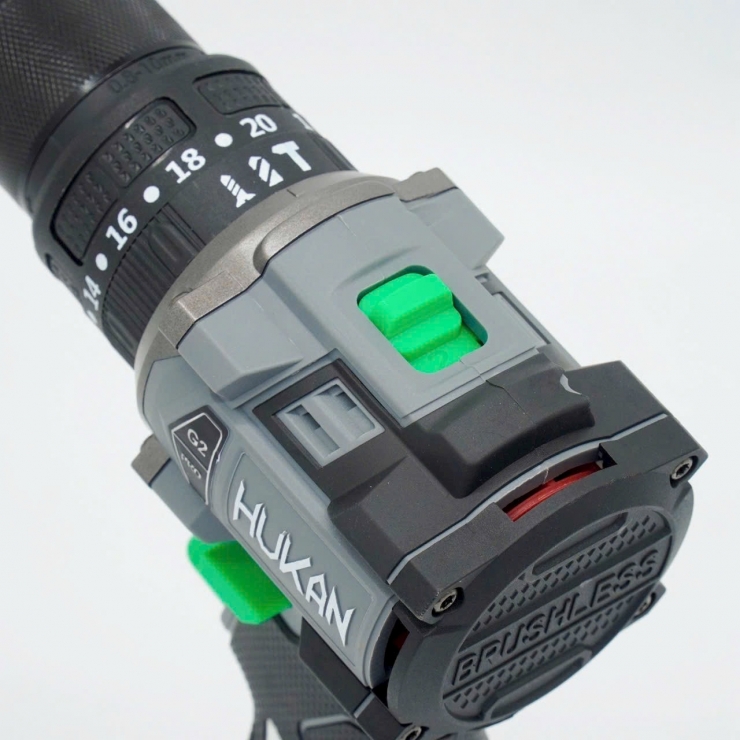 Combo máy khoan pin 10mm Hukan H16-G2C-Q2 ( màu cafe )
