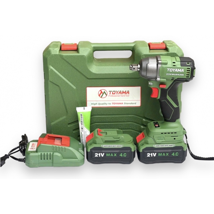 Máy siết bulong 450Nm Pin 21V Toyama B450N ( kèm phụ kiện )