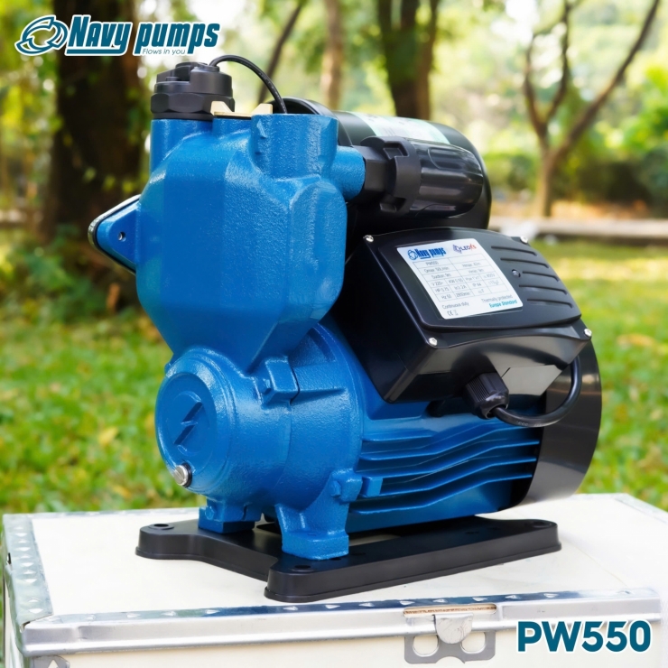 Máy bơm nước tăng áp 550W Navy PW550 ( Điện Tử )