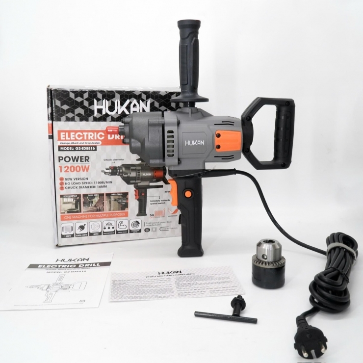 Máy khoan 3 tay cầm 16mm Hukan G2-ED5516 -1200W 