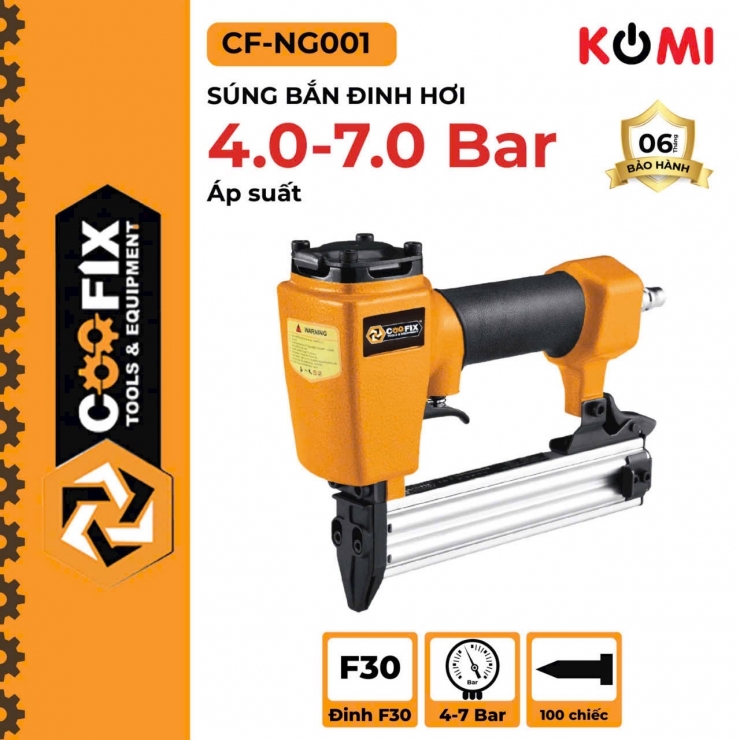 Máy Bắn Đinh Gỗ Dùng Khí Nén COOFIX CF-NG003