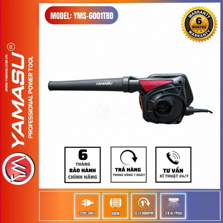 Máy Thổi và Hút Bụi Điện YAMASU YMS-6001TBD