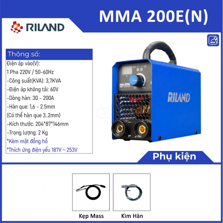 Máy Hàn Que Mini RILAND MMA 200E