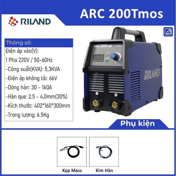 Máy Hàn Que  RiLAND ARC-200Tmos Inverter
