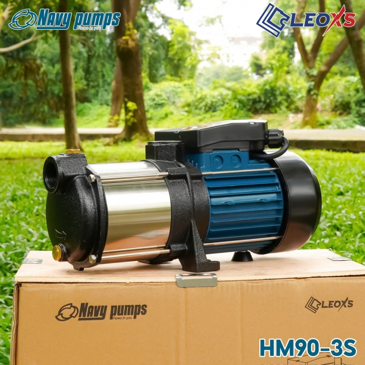 Máy Bơm Ly Tâm Trục Ngang NAVY HM90-3S ( 0.6kW - 3 tầng cánh )