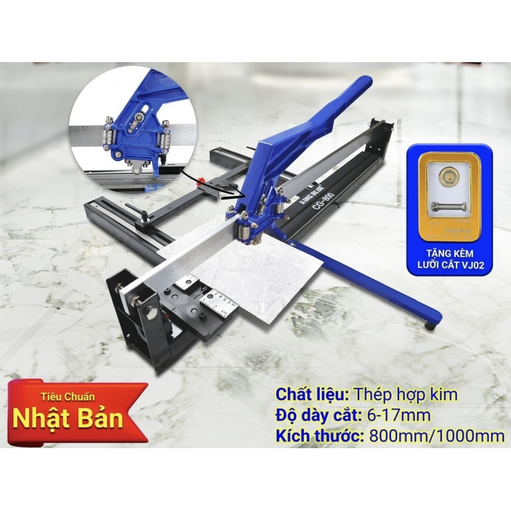 Bàn cắt gạch tay 1 mét KINGBLUE CG-1000