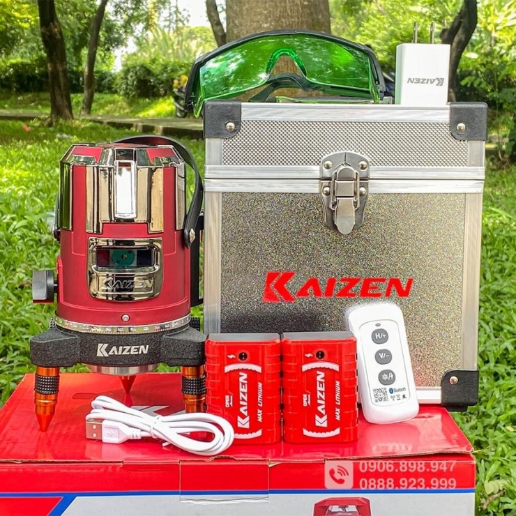 Máy cân mực 5 tia xanh Kaizen KLZ-0522