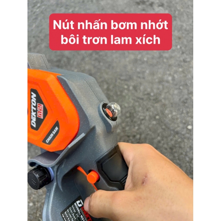 Máy cưa xích 8 inch Pin 21V Dekton M21-CS08BLC Brushless 